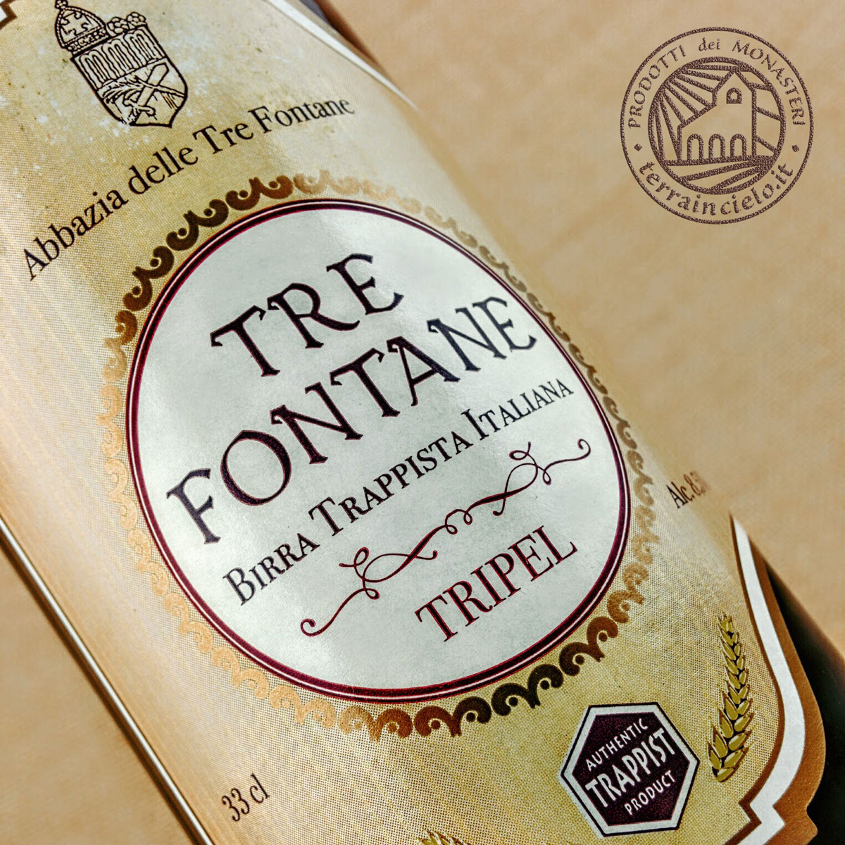 Birra Tre Fontane Trappista Tripel 33cl Monastica